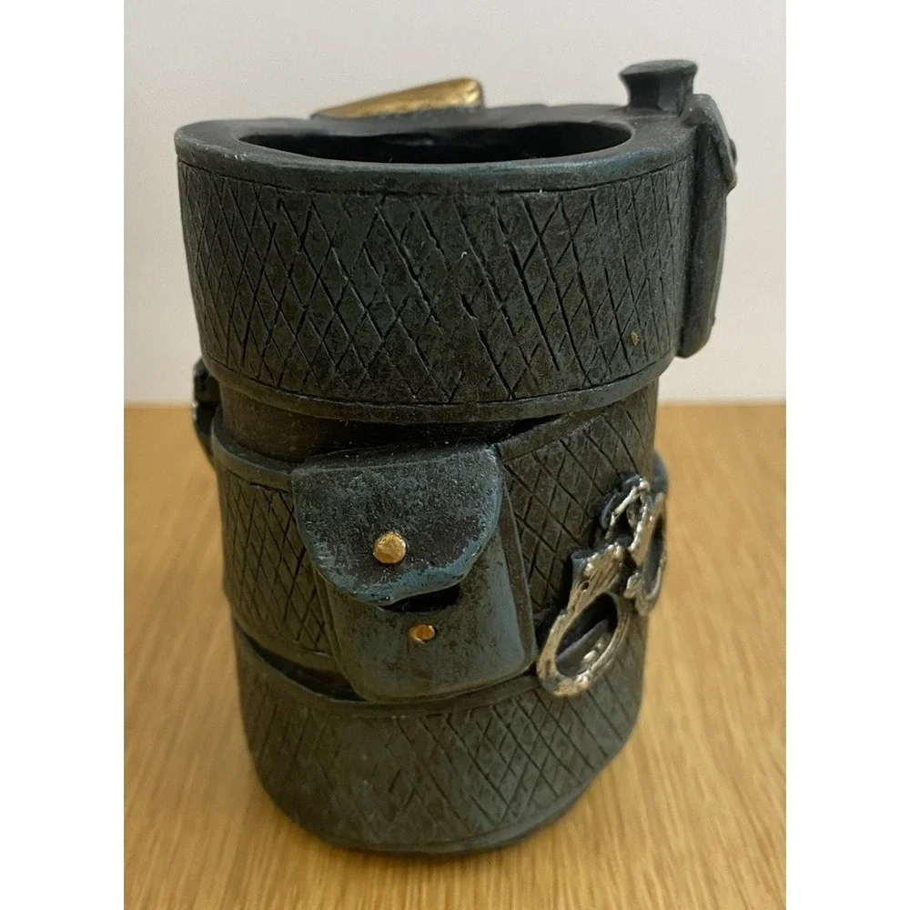 Police Duty Belt Pen Holder Desk Organizer Law Enforcement Novelty Office Gift